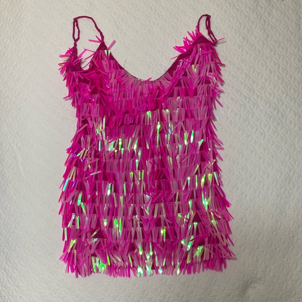 Hot Pink Sequin dress from white fox boutique. Perfect for a bachelorette party